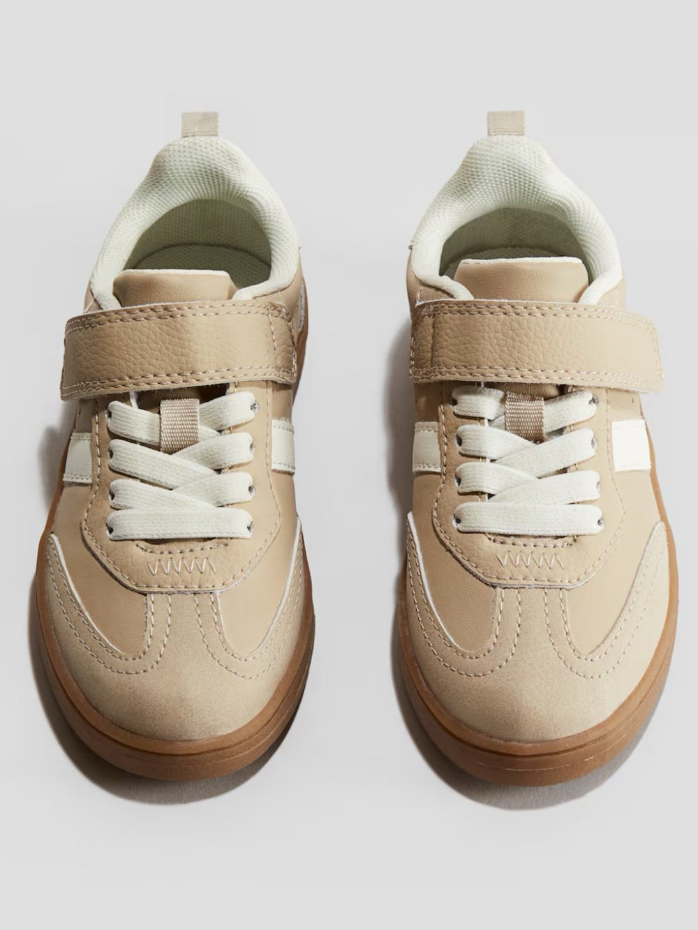 H&M Kids Neutral Beige & White Sneakers